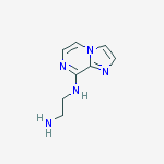 Structure of 1,2-ETHANEDIAMINE, N1-IMIDAZO[1,2-A]PYRAZIN-8-YL-