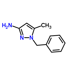 1-BENZYL-5-METHYL-1H-PYRAZOL-3-AMINE结构式