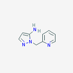 2-pyridin-2-ylmethyl-2H-pyrazol-3-ylamine结构式