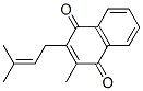 2-Methyl-3-(3-methyl-2-butenyl)-1,4-naphthalenedione结构式
