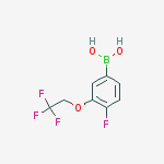 4-Fluoro-3-(2,2,2-trifluoroethoxy)phenylboronic acid结构式