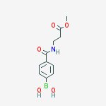 Structure of 4-(3-Methoxy-3-oxopropylcarbamoyl)phenylboronic acid