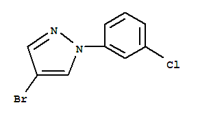 Structure of 4-Bromo-1-(3-chlorophenyl)-1H-pyrazole