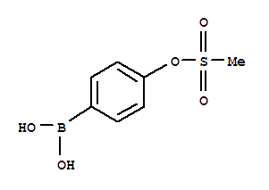 4-Boronophenyl methanesulphonate结构式