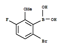 Structure of 2-Borono-3-bromo-6-fluoroanisole