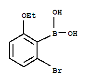 2-溴-6-乙氧基苯硼酸结构式