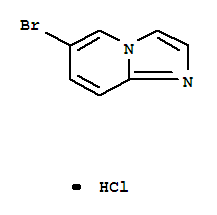 6-Bromoimidazo[1,2-a]pyridine, HCl结构式