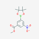 Structure of 3-Methoxycarbonyl-5-nitrophenylboronic acid, pinacol ester
