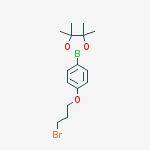 4-(3-Bromopropoxy)phenylboronic acid, pinacol ester结构式