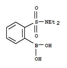 2-N.N-二乙基磺酰胺苯硼酸结构式