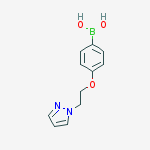 Structure of 4-(2-(1H-Pyrazol-1-yl)ethoxy)phenylboronic acid