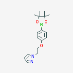 4-(2-(1H-Pyrazol-1-yl)ethoxy)phenylboronic acid, pinacol ester结构式