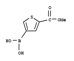 Structure of 5-(Methoxycarbonyl)thiophen-3-ylboronic acid