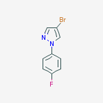 Structure of 4-Bromo-1-(4-fluorophenyl)-1H-pyrazole