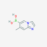 7-Methylimidazo[1,2-a]pyridin-6-ylboronic acid结构式