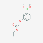 Ethyl (3-boronophenoxy)acetate结构式