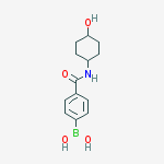 Structure of 4-(trans-4-Hydroxycyclohexylcarbamoyl)phenylboronic acid