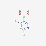 Structure of 4-Bromo-6-chloropyridin-3-ylboronic acid