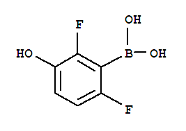 Structure of 2,6-Difluoro-3-hydroxybenzeneboronic acid