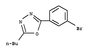 2-(3-Bromophenyl)-5-butyl-1,3,4-oxadiazole结构式