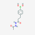 4-(3-(2-Acetylhydrazinyl)-3-oxopropyl)phenylboronic acid结构式