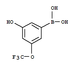 Structure of 3-Hydroxy-5-(trifluoromethoxy)phenylboronic acid