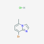 Structure of 8-Bromo-5-methylimidazo[1,2-a]pyridine, HCl