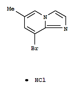 Structure of 8-Bromo-6-methylimidazo[1,2-a]pyridine, HCl