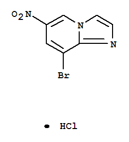 Structure of 8-Bromo-6-nitroimidazo[1,2-a]pyridine, HCl