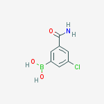 3-Carbamoyl-5-chlorophenylboronic acid结构式