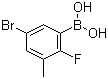 5-溴-2-氟-3-甲基苯硼酸结构式