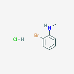 2-Bromo-N-methylaniline, HCl结构式