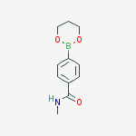 Structure of 4-(N-Methylaminocarbonyl)phenylboronic acid, propanediol cyclic ester