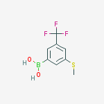 Structure of 3-(Methylthio)-5-(trifluoromethyl)phenylboronic acid