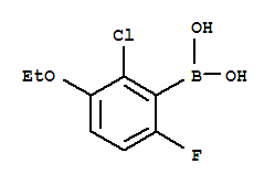 Structure of 2-Chloro-3-ethoxy-6-fluorophenylboronic acid