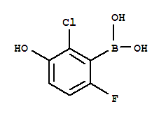 Structure of 2-Chloro-6-fluoro-3-hydroxyphenylboronic acid