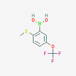 Structure of 2-(Methylthio)-5-(trifluoromethoxy)phenylboronic acid