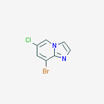 Structure of 8-Bromo-6-chloroimidazo[1,2-a]pyridine