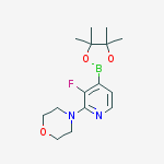 Structure of 3-FLUORO-2-(4-MORPHOLINO)PYRIDINE-4-BORONIC ACID PINACOL ESTER