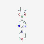 Structure of 2-(4-MORPHOLINO)PYRIMIDINE-5-BORONIC ACID PINACOL ESTER