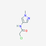 Structure of 2-chloro-N-(1-methyl-1H-pyrazol-4-yl)acetamide