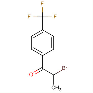 1-Propanone, 2-bromo-1-[4-(trifluoromethyl)phenyl]-结构式