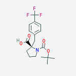 Structure of BOC-(R)-ALPHA-(4-TRIFLUOROMETHYL-BENZYL)-PROLINE