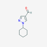 Structure of 1-cyclohexylpyrazole-4-carbaldehyde