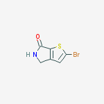 Structure of 2-bromo-4,5-dihydro-thieno[2,3-c]pyrrol-6-one