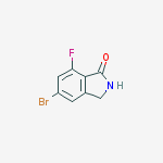 Structure of 5-bromo-7-fluoro-2,3-dihydroisoindol-1-one
