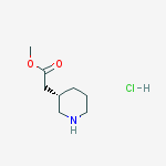 Structure of (S)-METHYL 3-PIPERIDINE-ACETATE HCL