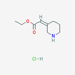Structure of (Z)-ETHYL 2-(PIPERIDIN-3-YLIDENE)ACETATE HYDROCHLORIDE