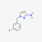Structure of 1-[(3-fluorophenyl)methyl]pyrazol-3-amine