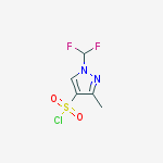 Structure of 1-Difluoromethyl-3-methyl-1H-pyrazole-4-sulfonyl chloride